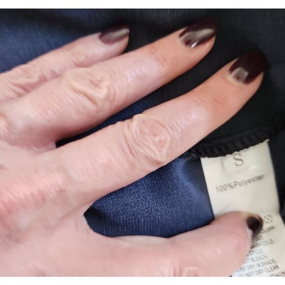 Robe Black and Purple Leopard Print Size S NWOT - Picture 6 of 6